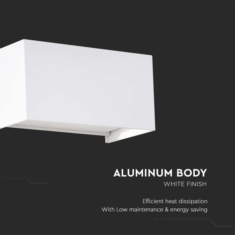24W LED Wall Light White Body 4000K IP65 img 1