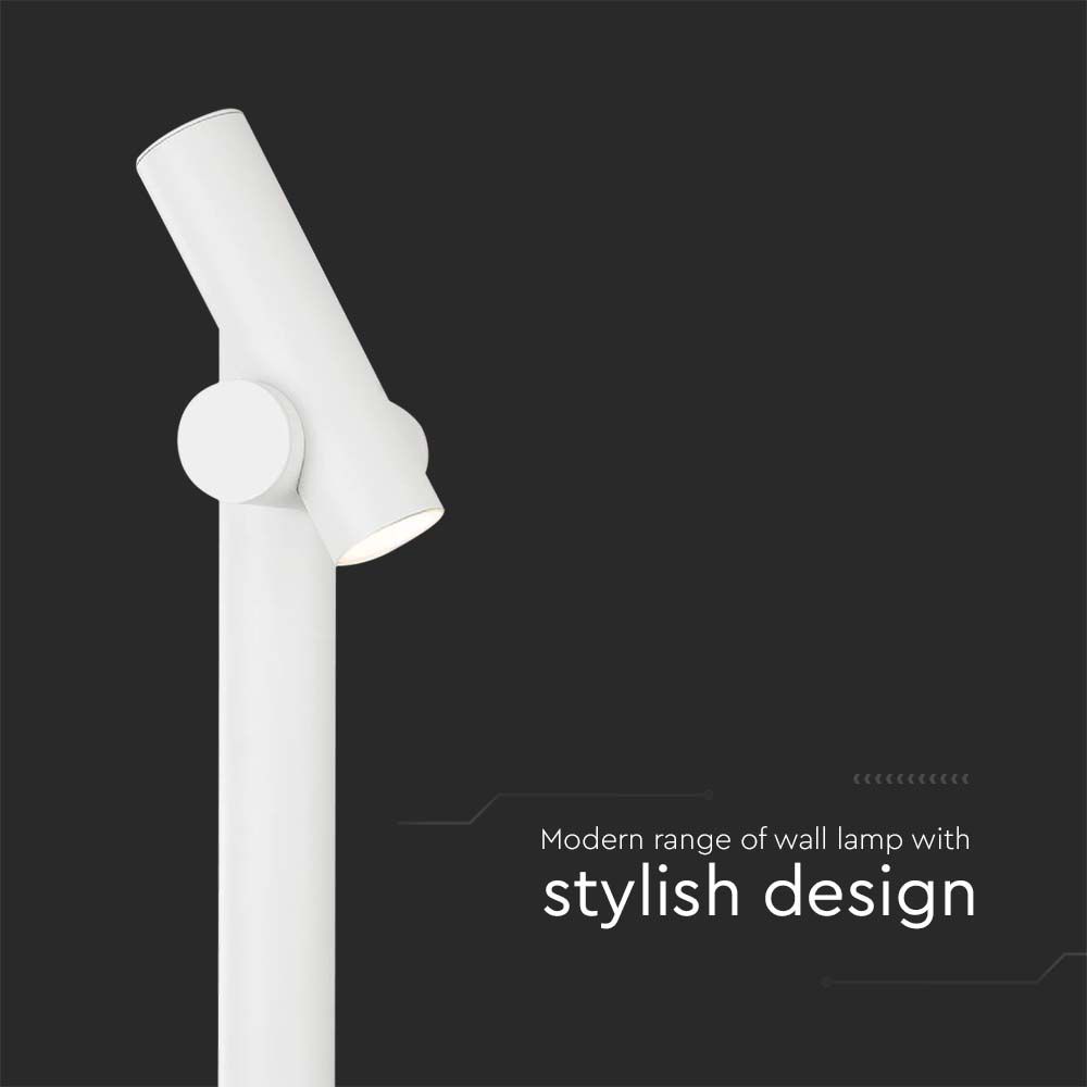 Faretto LED Doppio bidirezionale da Terra 2X2,6W Colore Bianco 129x159x1000mm 3000K IP44