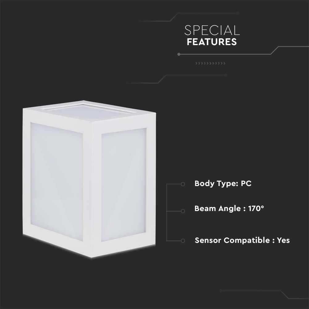 12W LED Wall White Body 4000K