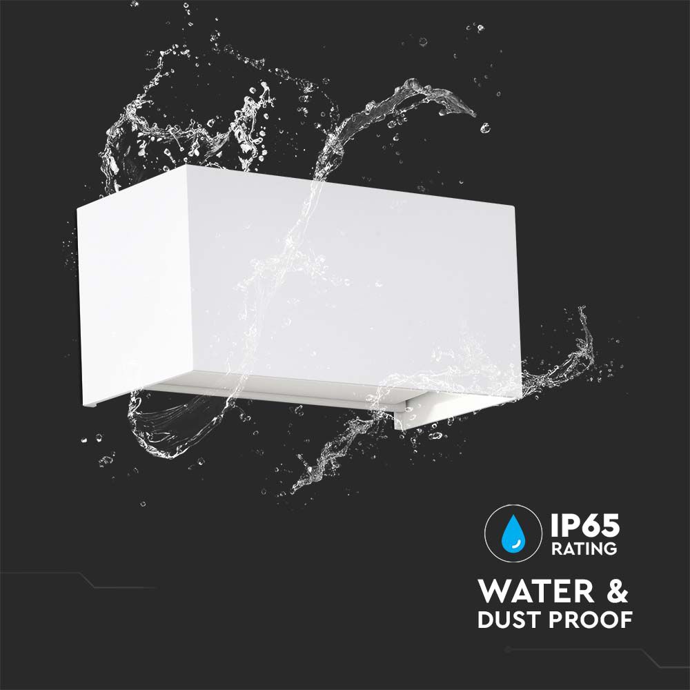 24W LED Wall Light White Body 4000K IP65 img 3