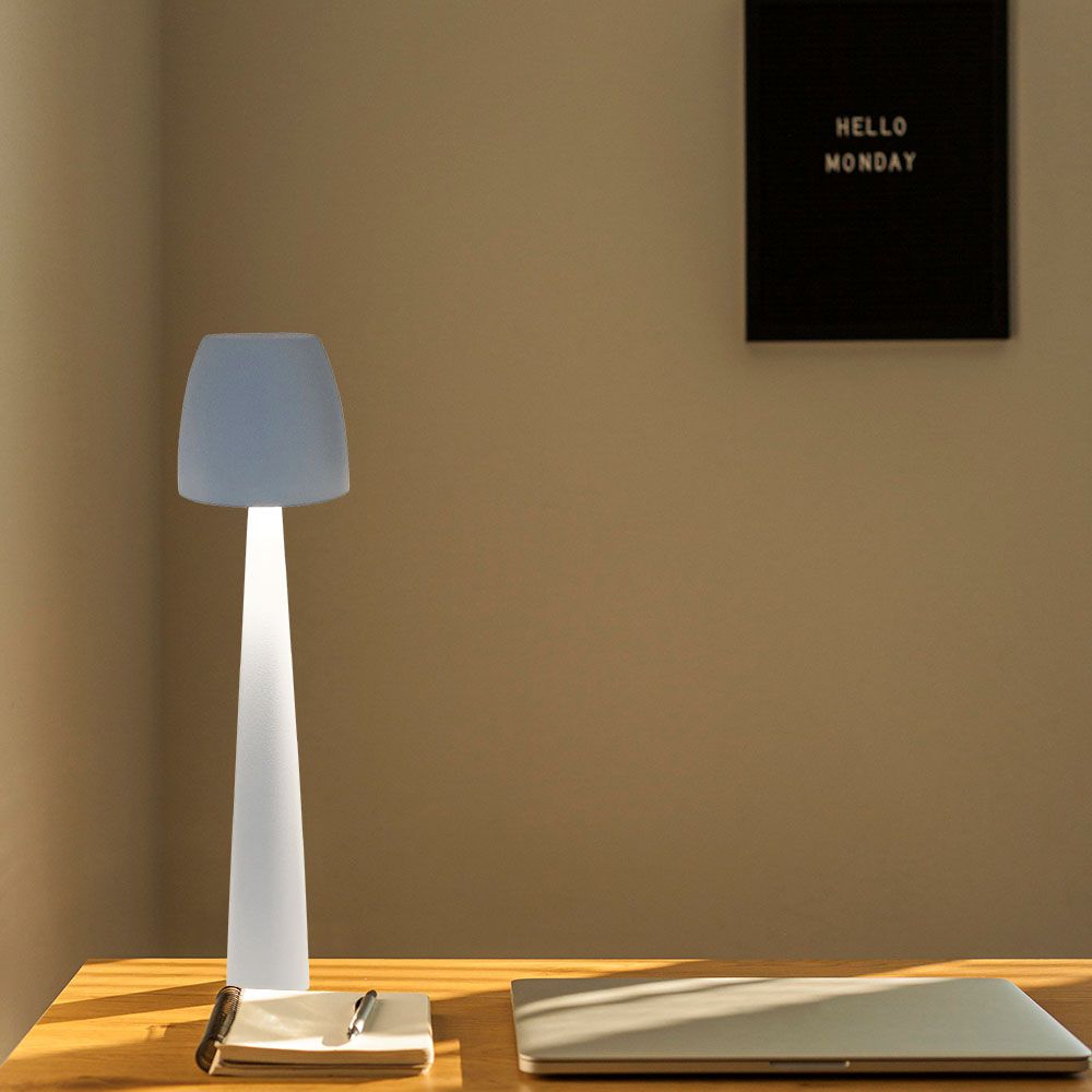 2W LED Table Lamp (80*370) 3in1 Dimmable White Body img 1