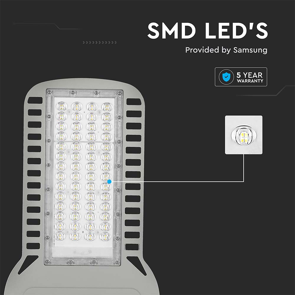 LED Street Light SAMSUNG CHIP 5 Years Warranty - 150W SLIM 4000K 135LM/W img 1