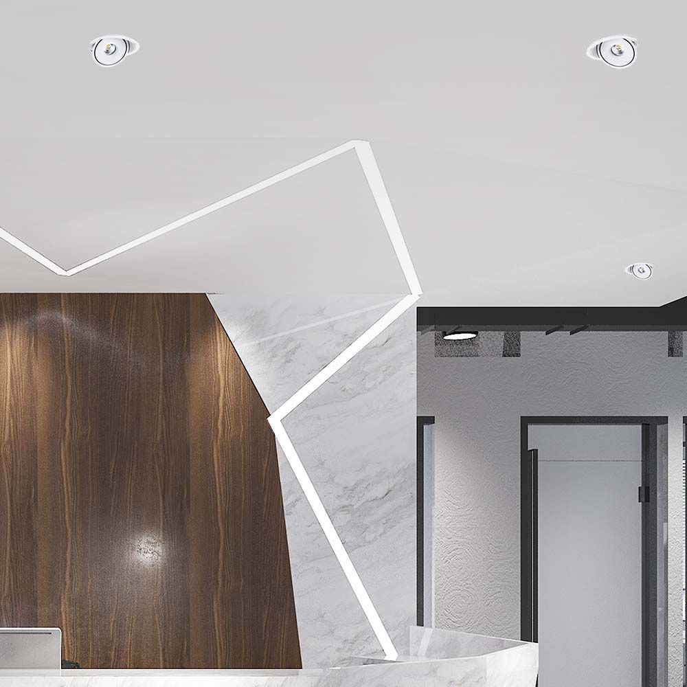 30W LED COB Downlight 3IN1 White Body