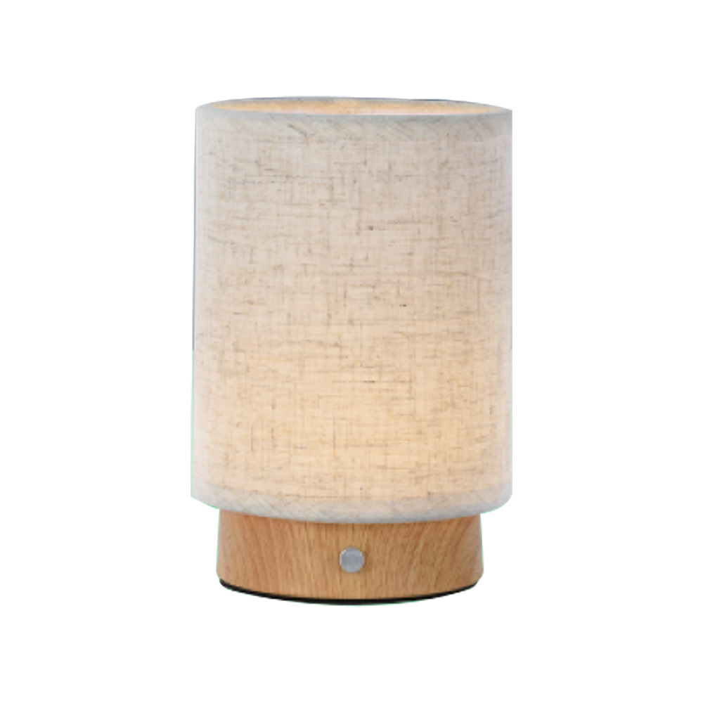 3W LED Fabric Table Lamp 3000K Beige Body