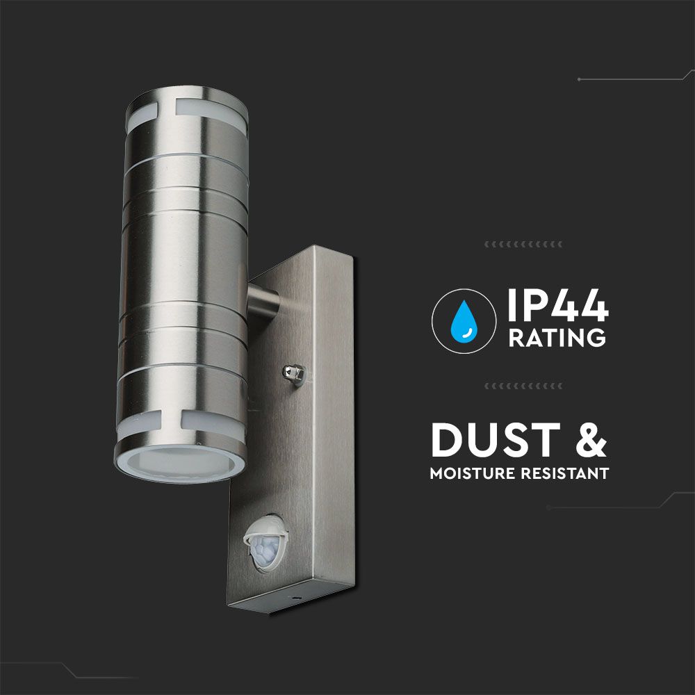 Wall Fitting Gu10 Steel Body Sensor  2 Way IP44 img 3