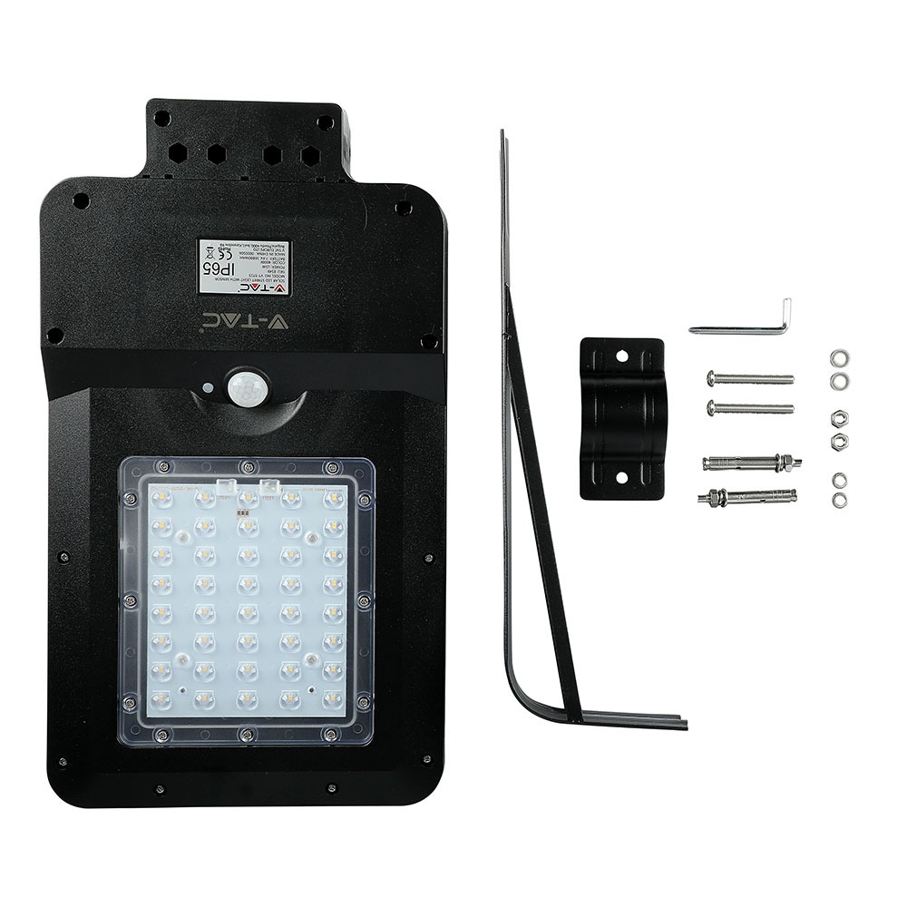 15W LED Lampada Solare Corpo Nero 6000K img 6