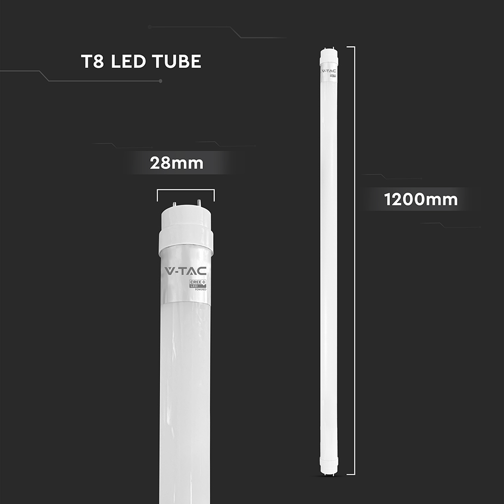 LED Tube CREE CHIP - 120cm 18W G13 Nano Plastic 6500K