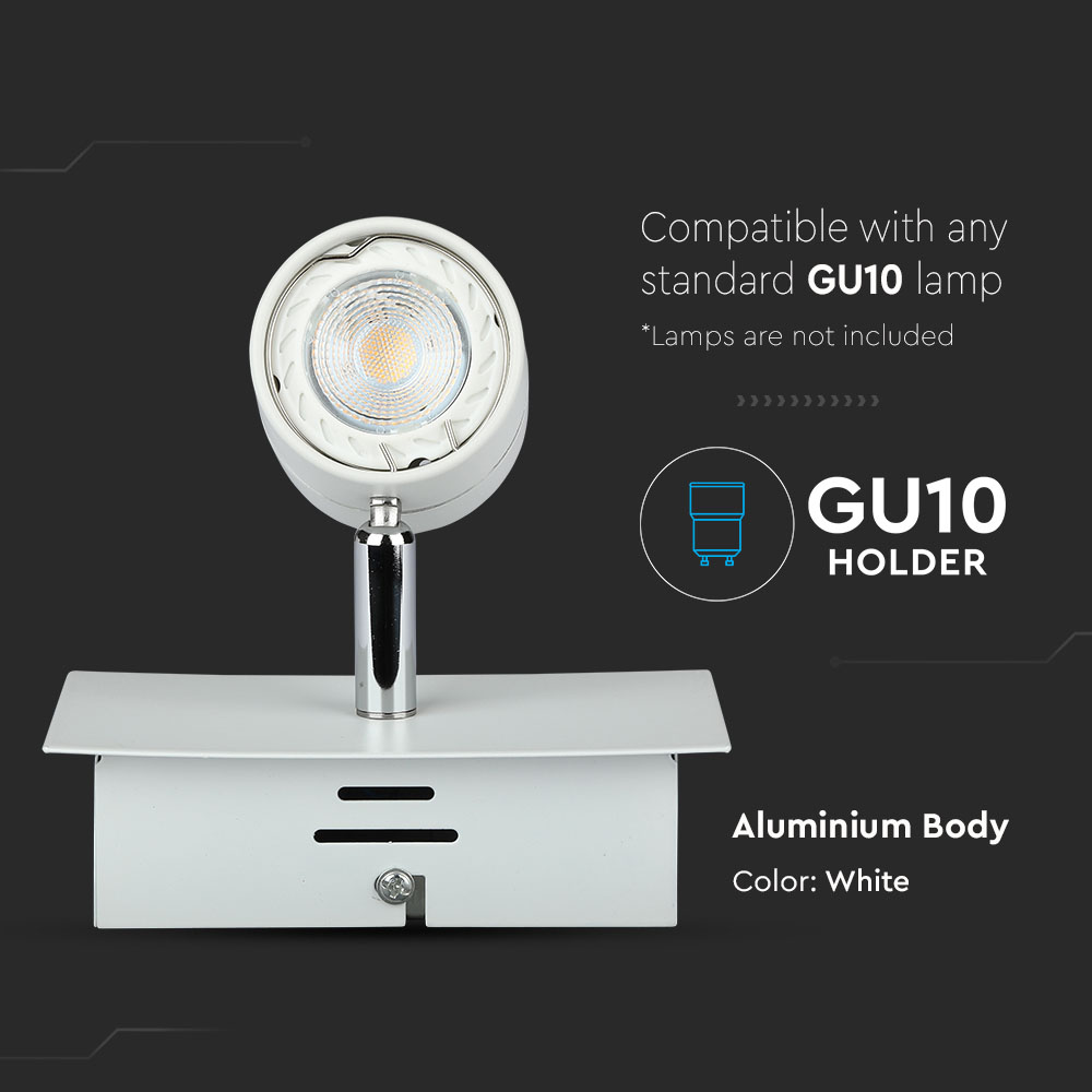1 x GU10 Corpo Bianco freddo