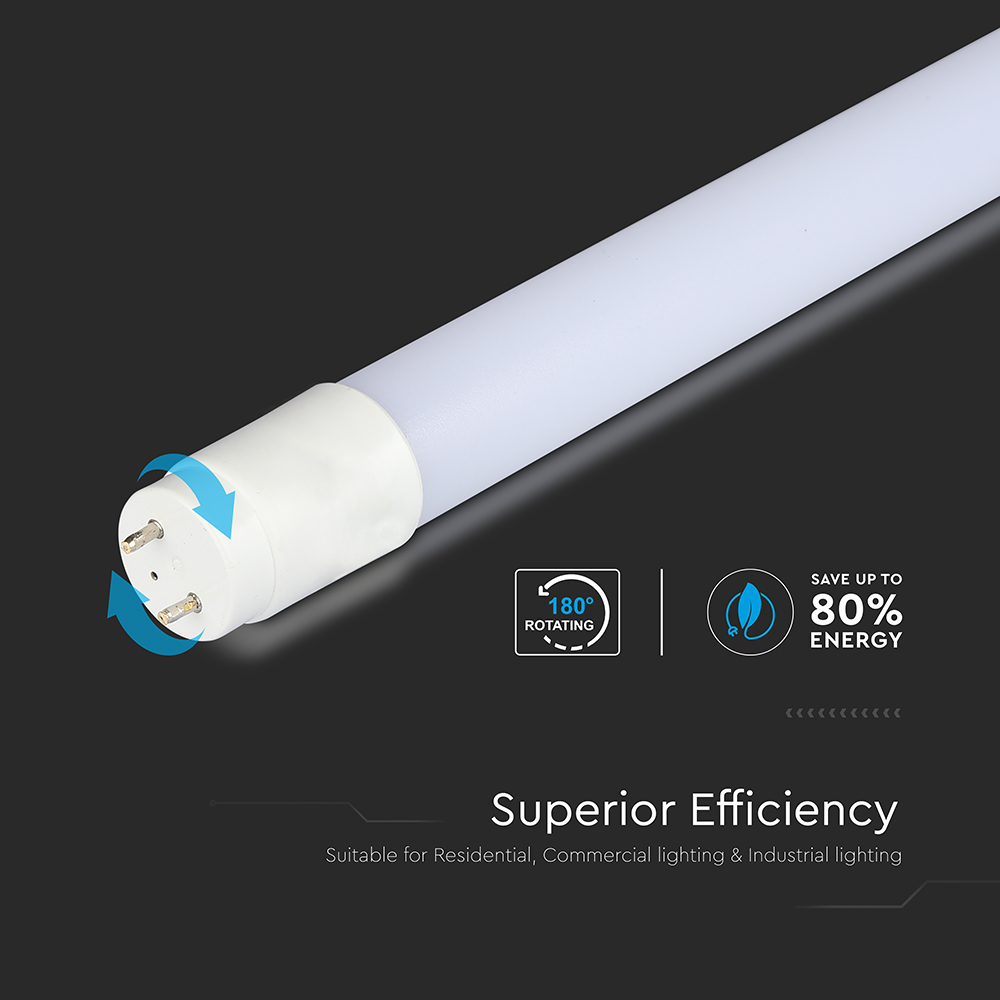 LED Tube T8 7.5W - 60 cm Nano Plastic 4000K img 2