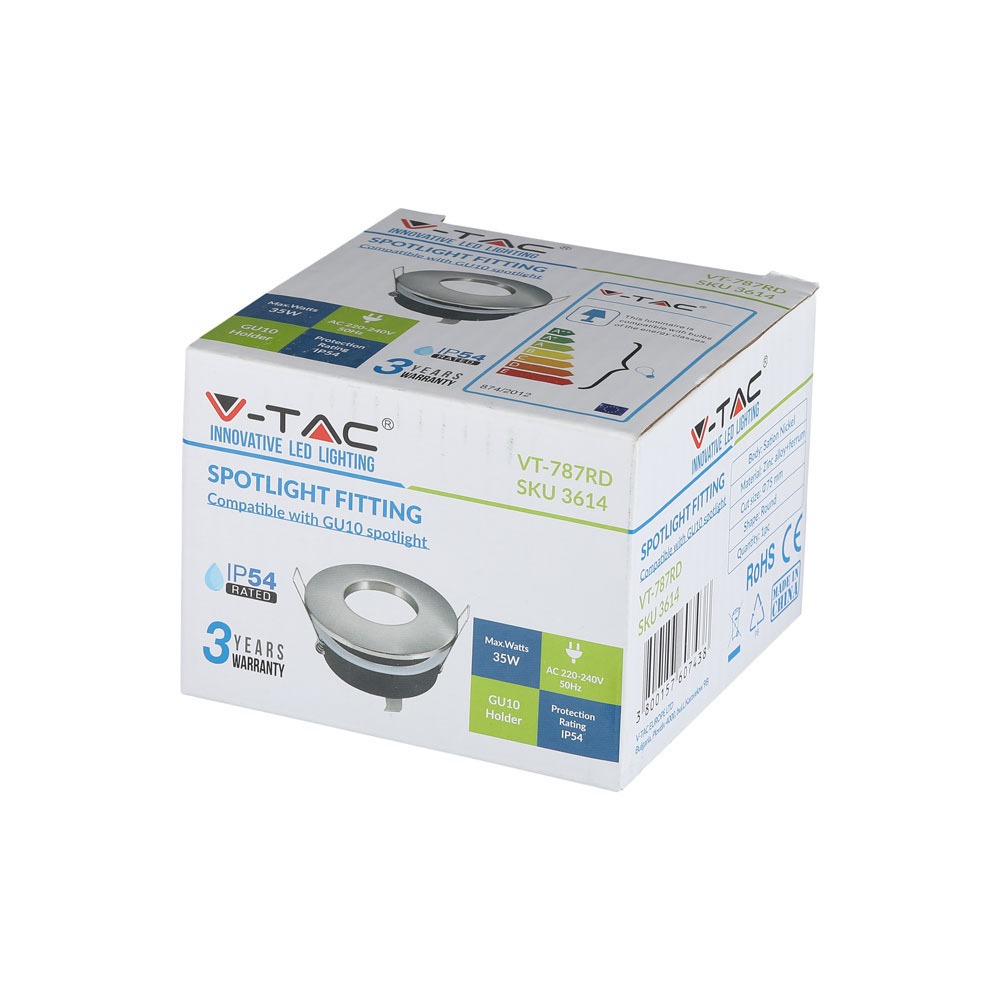 GU10 Corpo Matt Rotondo ?84 Satin Nickel