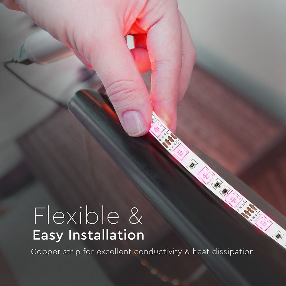 Strip RGB Set Light Kit W Remote 12v IP20 img 2