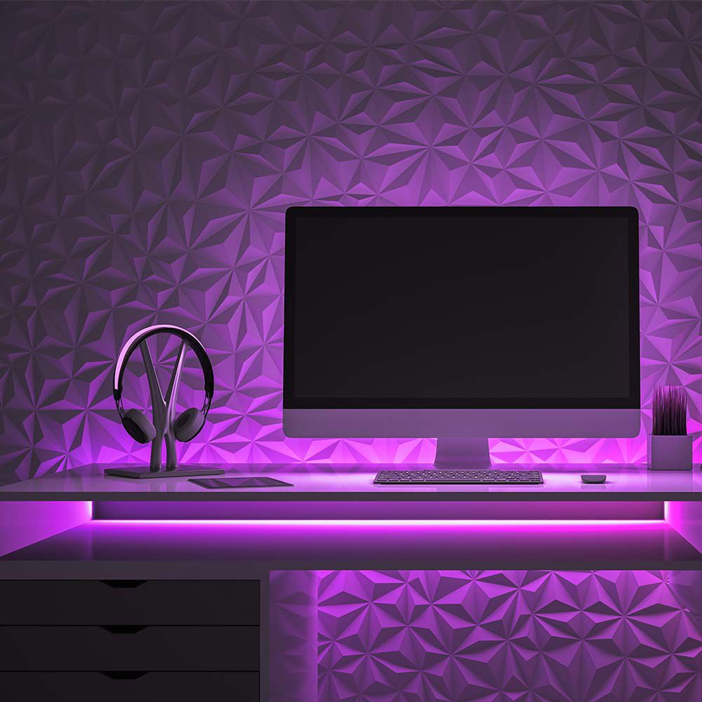 Neon Flex 12W/m Bobina 10m 24V Colore Rosa