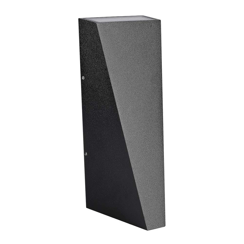 Lampada LED da Muro Doppio Fascio Luminoso Colore Nero