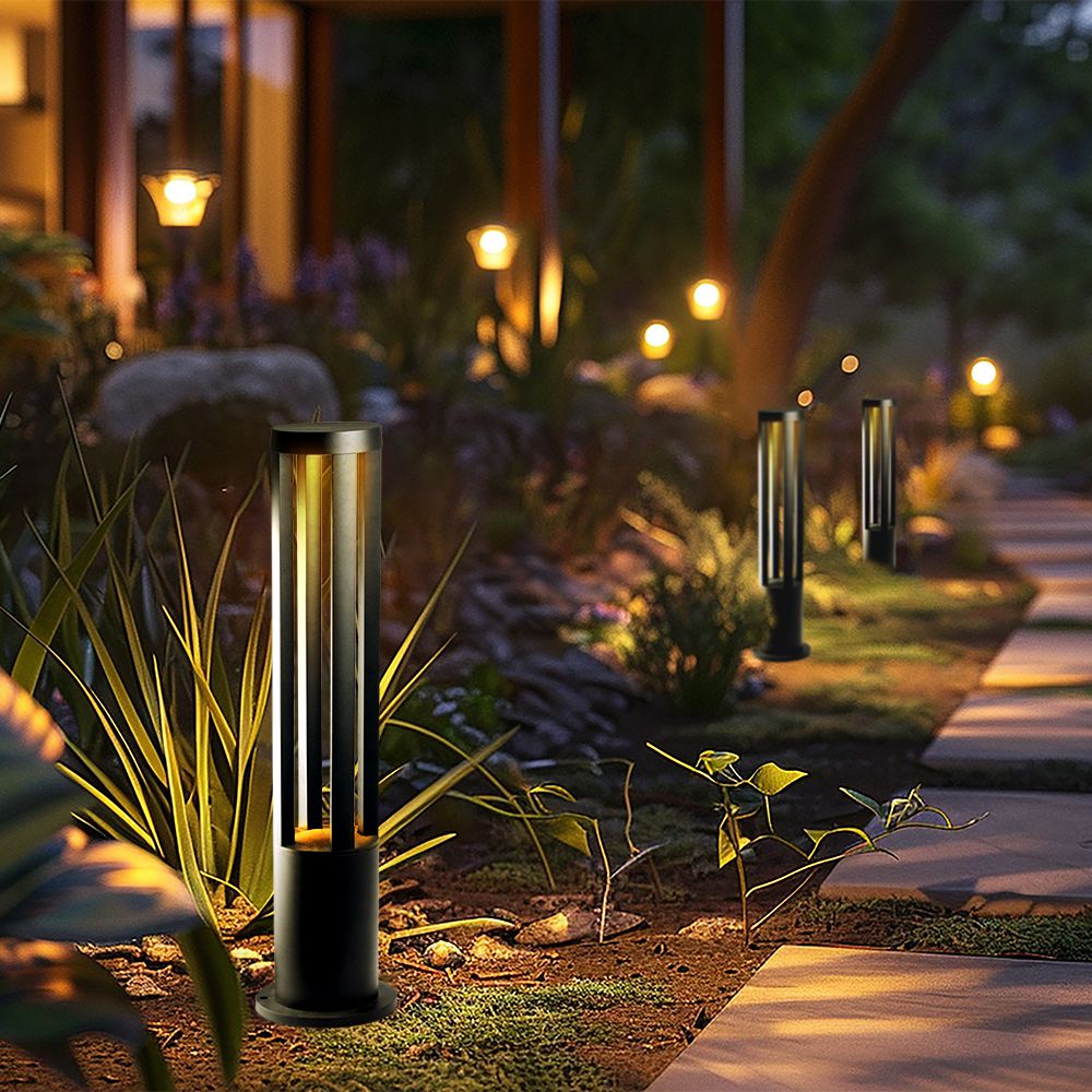 LED Bollard Light Grey Body 80cm Height CREE CHIP