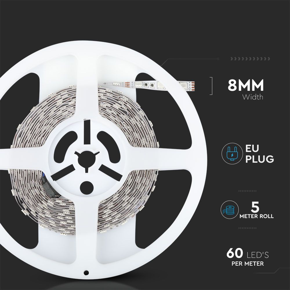 Strip RGB Set Light Kit W Remote 12v IP20 img 4