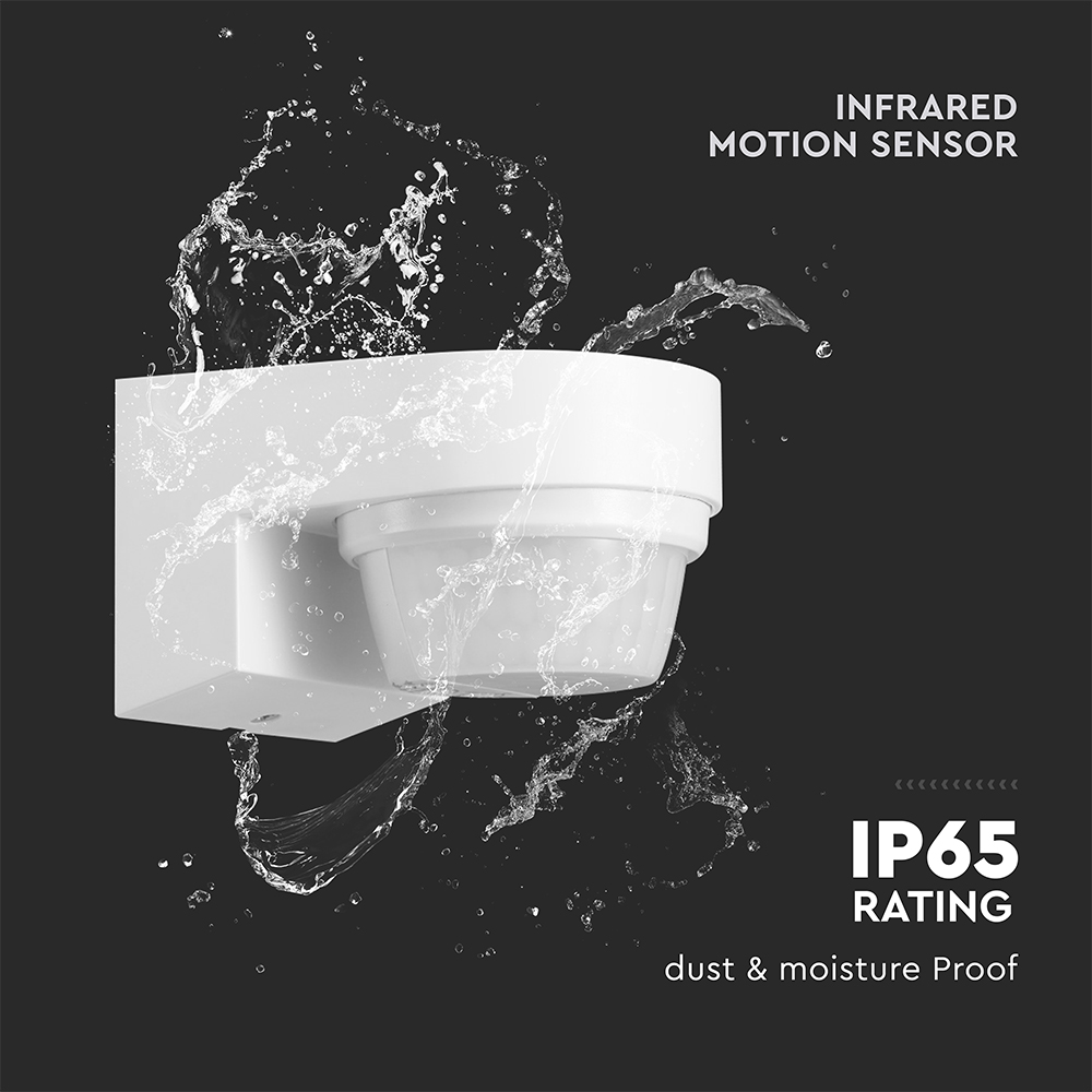 PIR WALL Sensor 180º/360º White Body IP44 MAX 1000W img 4