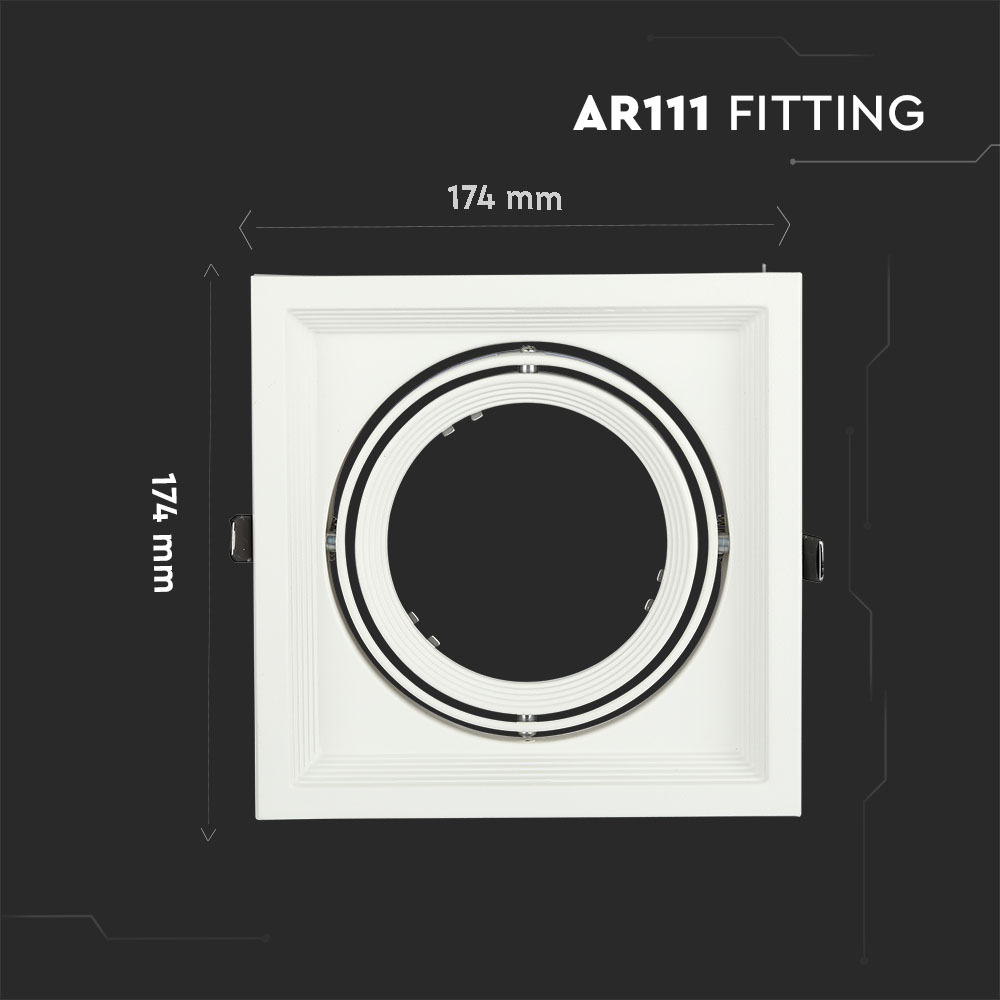 Plafoniere aperte LED 1xAR111