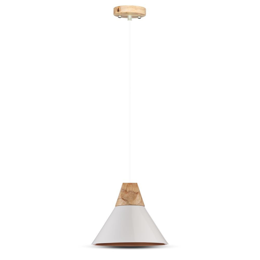 Lampadario con Portalampada Alluminio Bianco