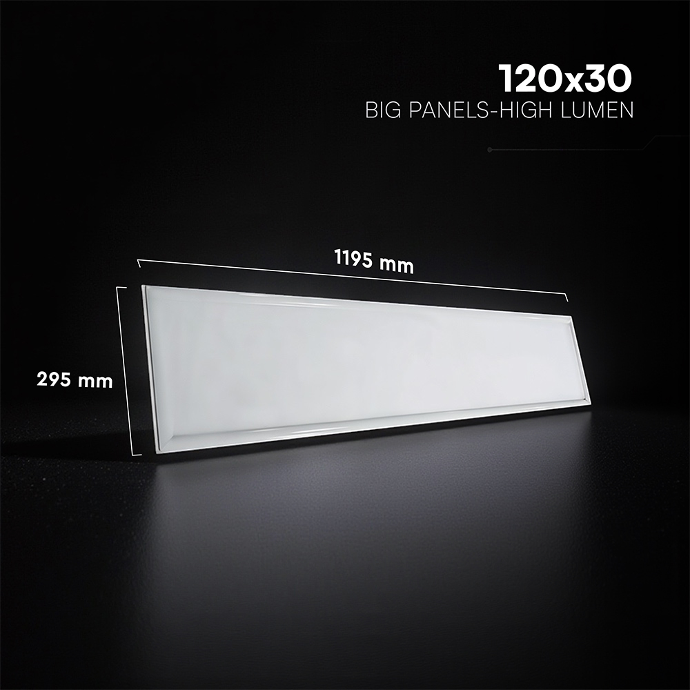 Panel 29W 1200x300mm A 6400K incl Driver 6PCS SET