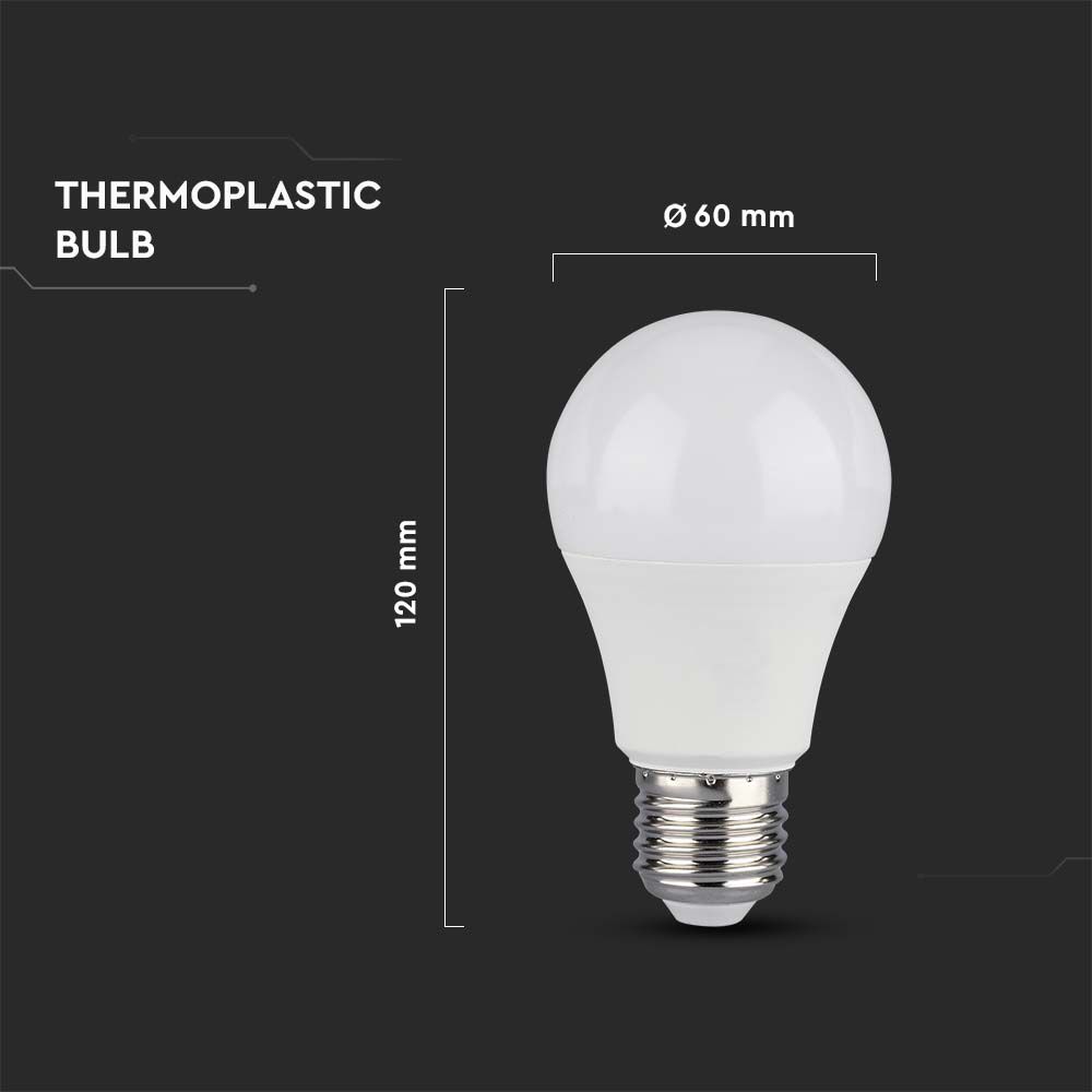 Lampadina LED Chip Samsung E27 12W A60 3000K Dimmerabile