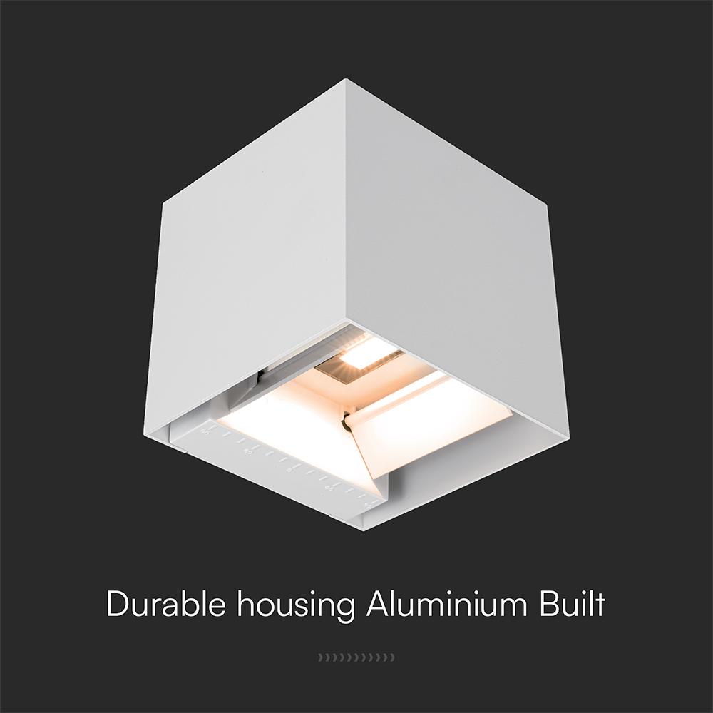 3W LED Solar Wall Light 3in1 White Body IP65 img 2