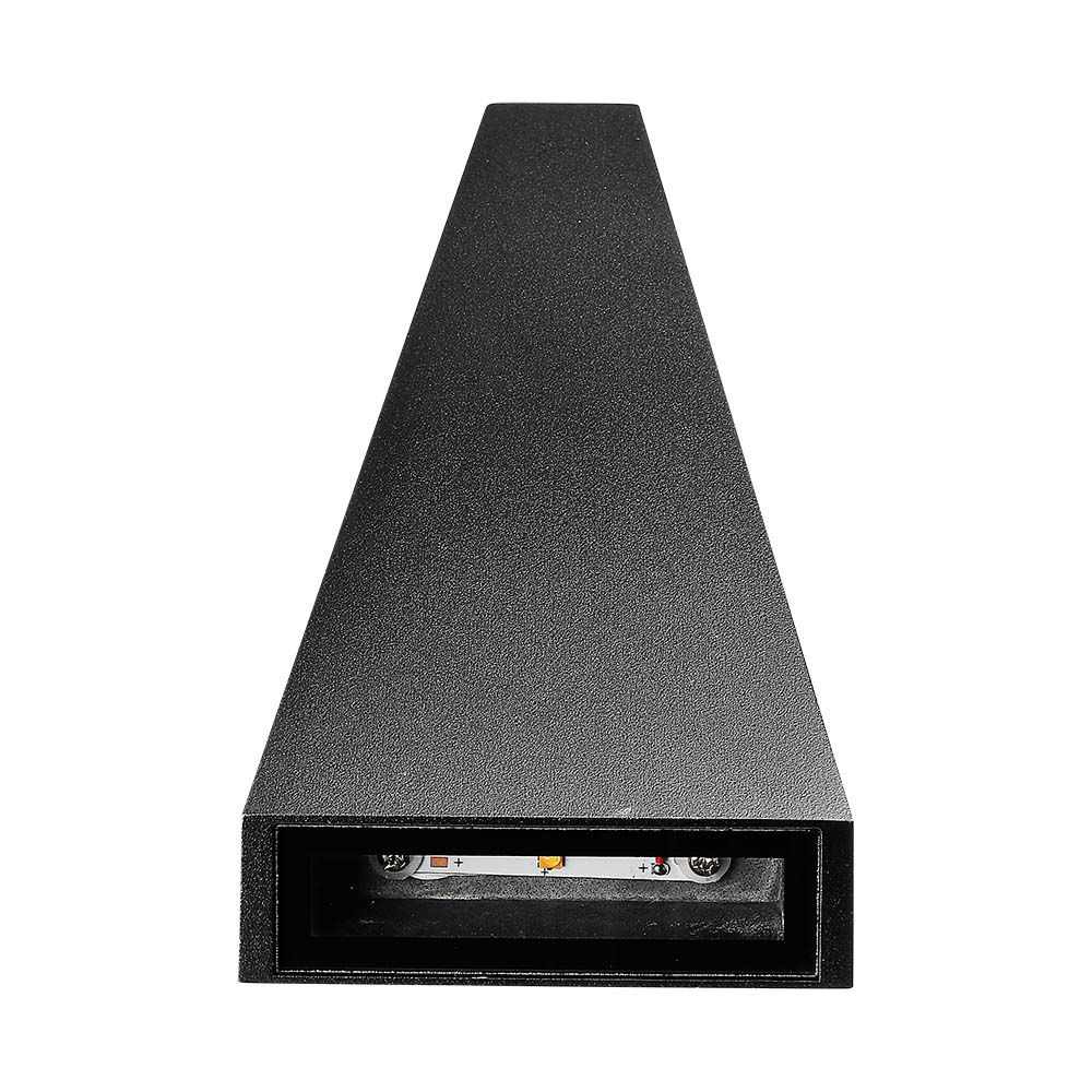 Lampada LED da Muro Doppio Fascio Luminoso Colore Nero img 4