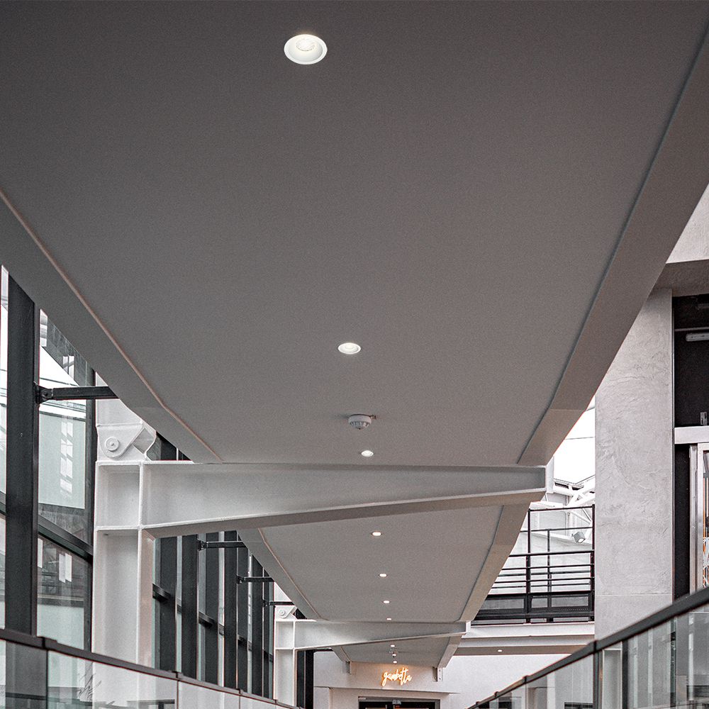 18W LED Honey COMB Downlight Bridgelux Chip 3in1 White Ring + Black Heating img 1