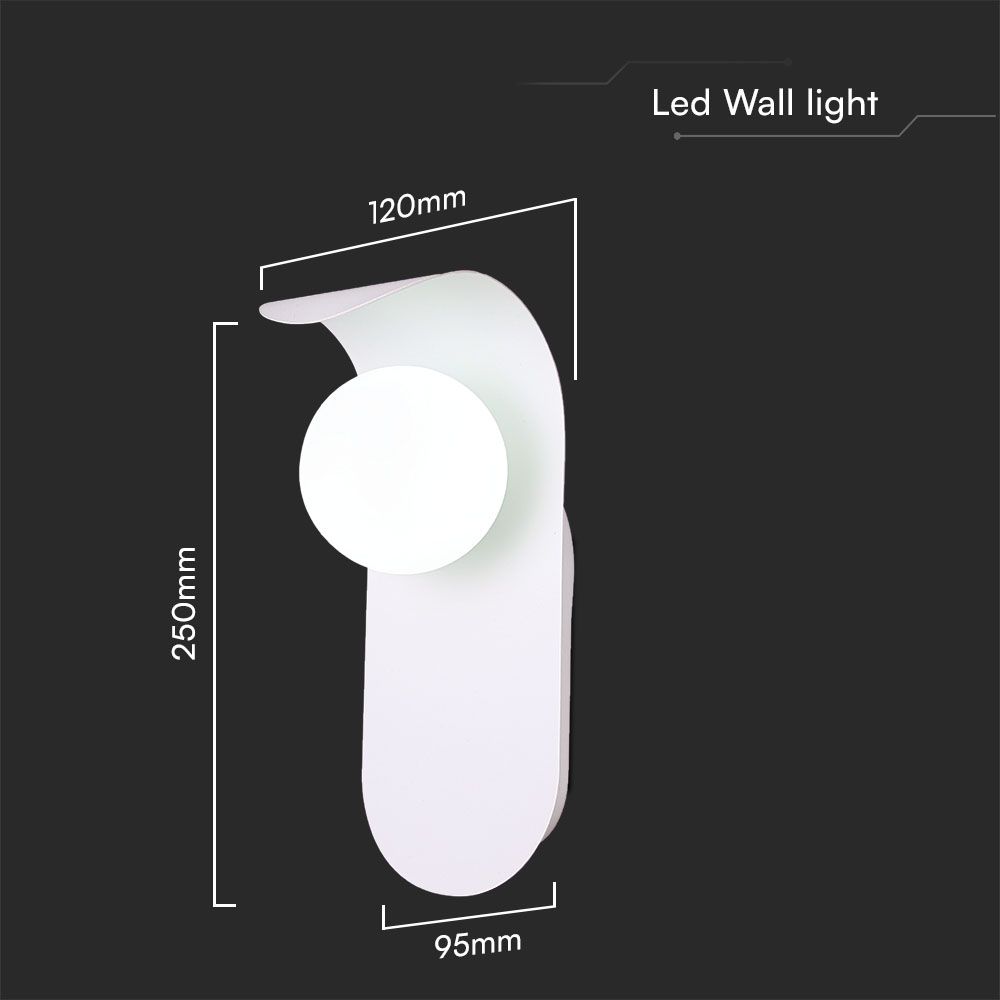 Designer Wall Fitting Gypsum G9 White Body