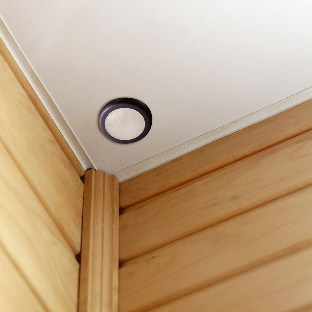 Sensore a soffitto PIR corpo nero