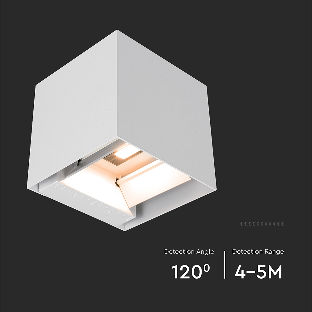 3W LED Solar Wall Light 3in1 White Body IP65 img 3