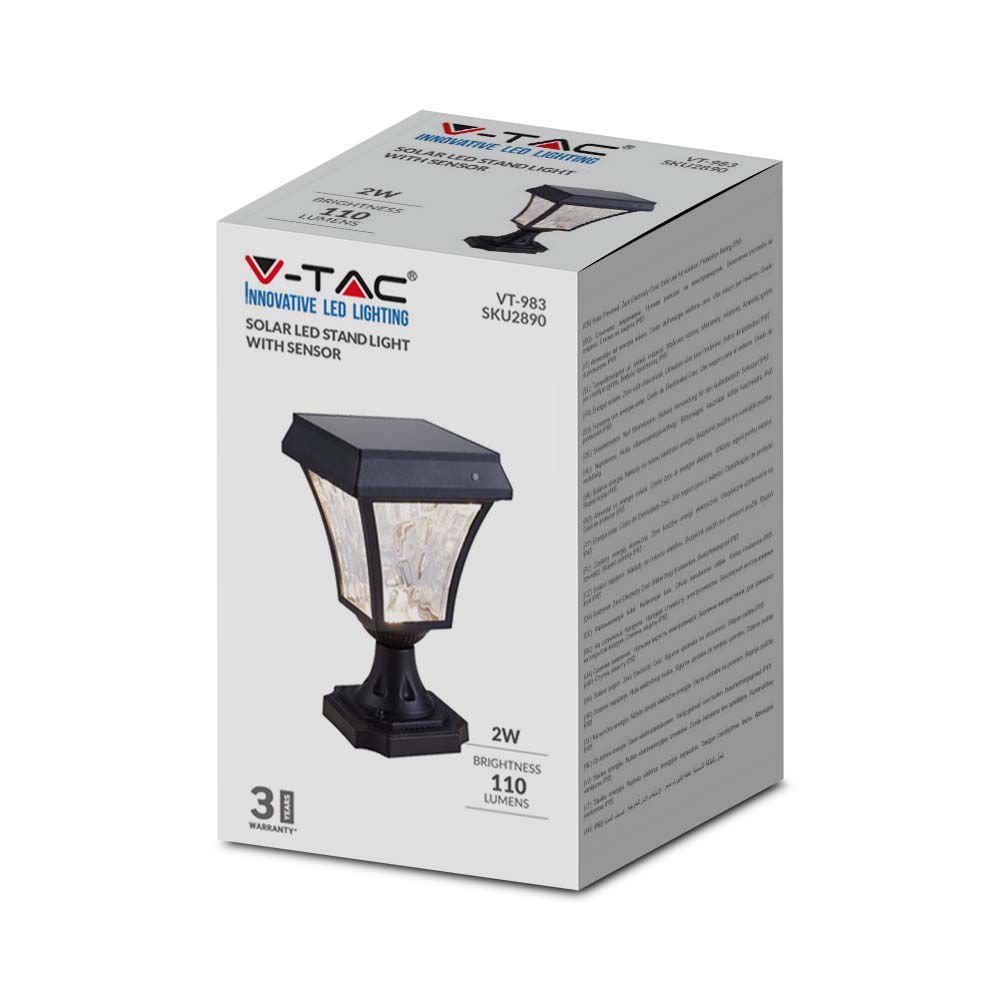 2W Solar Stand Lamp Black Body 3in1 IP44