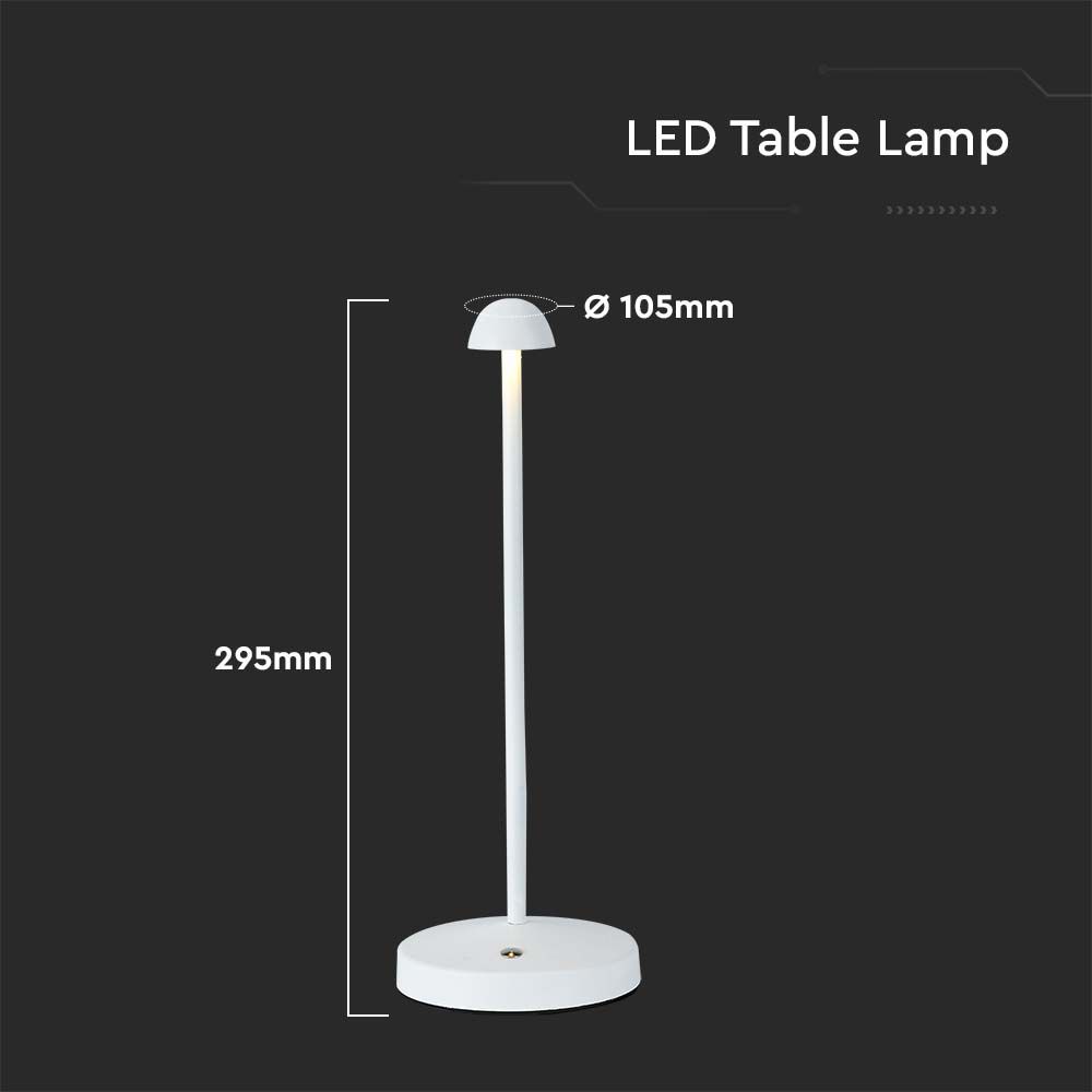 3W Led Table Lamp White 3in1