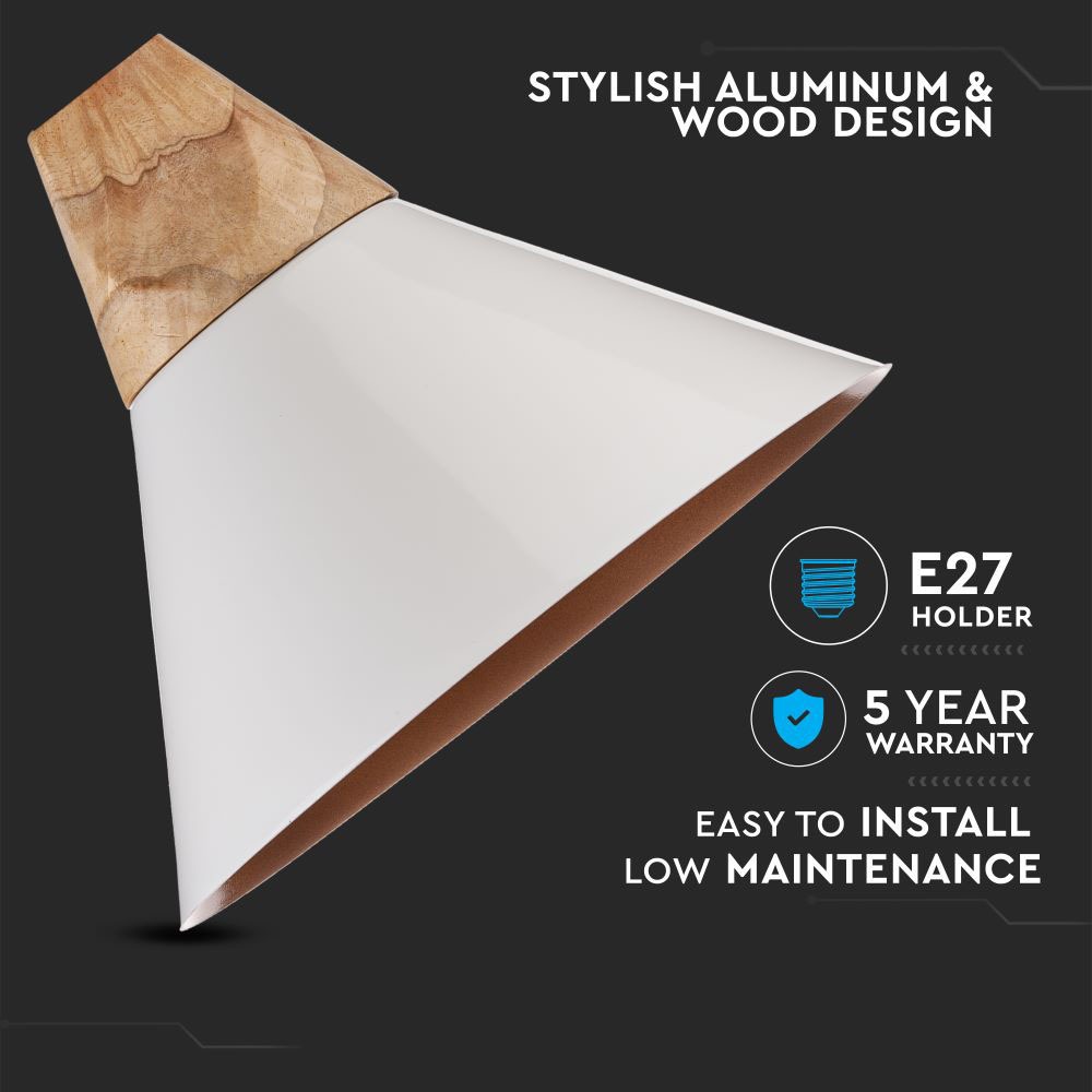 Lampadario con Portalampada Alluminio Bianco