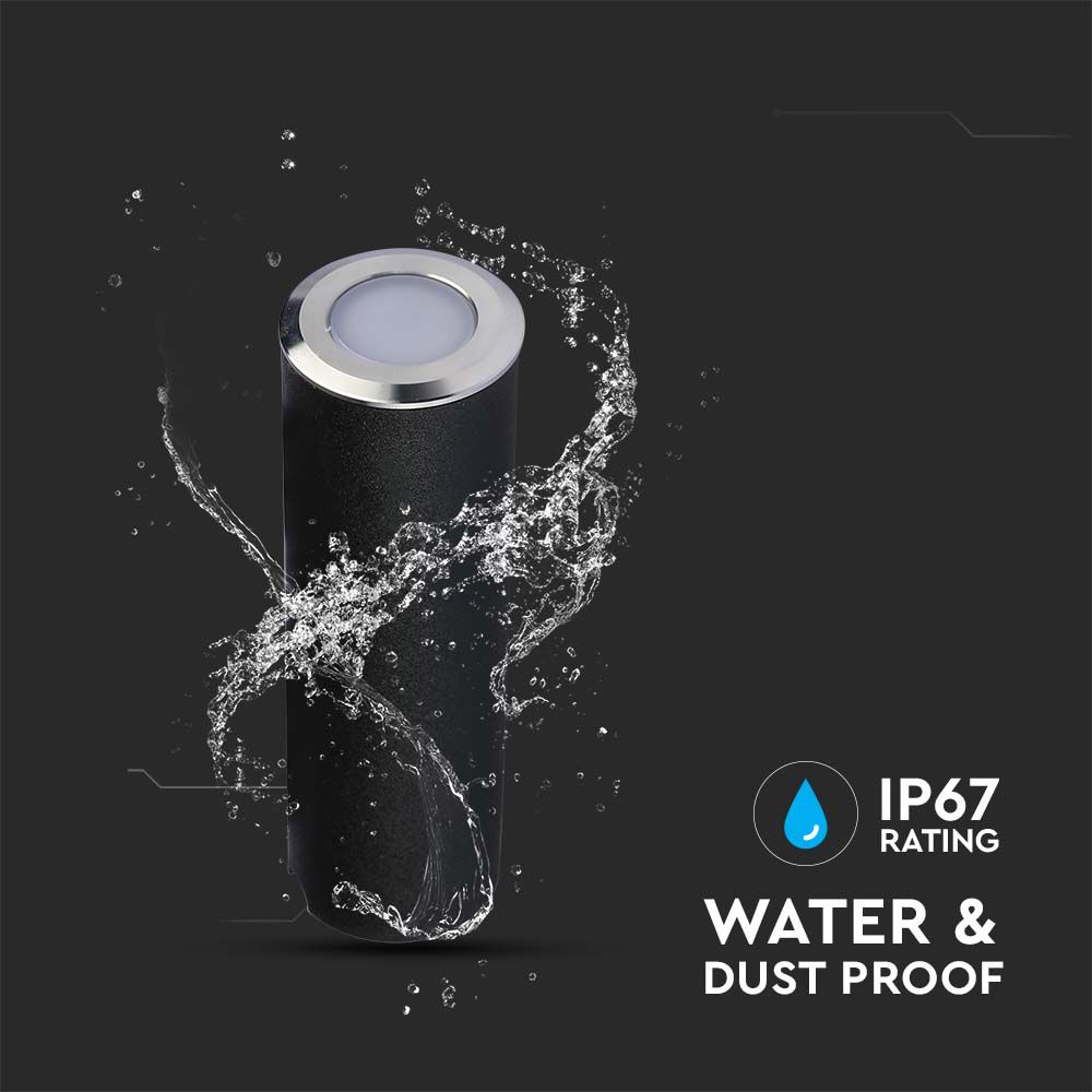 0.5W LED Step Light Silver 3000K img 1