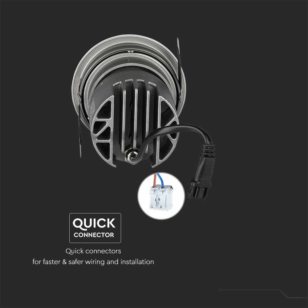 35W LED COB Hotel Faretto da incasso CRI>95 4000K img 3