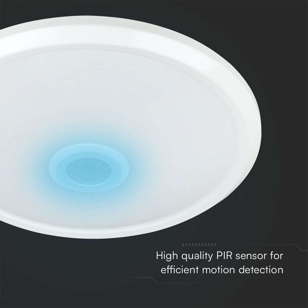 12W LED Dome Light Wiht Sensor SAMSUNG CHIP 3IN1 RD White Body img 3