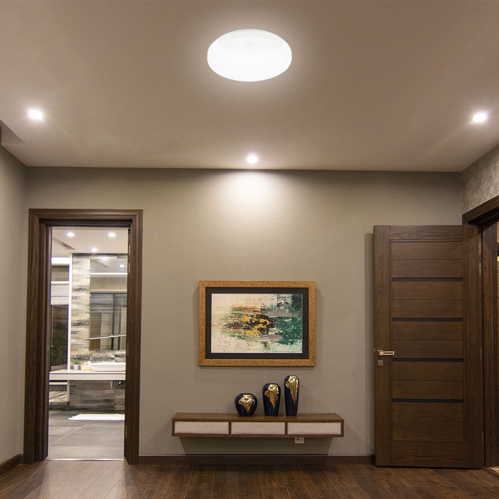 15W LED PIR Sensor Lamp SAMSUNG CHIP 3IN1 Round White Body IP44