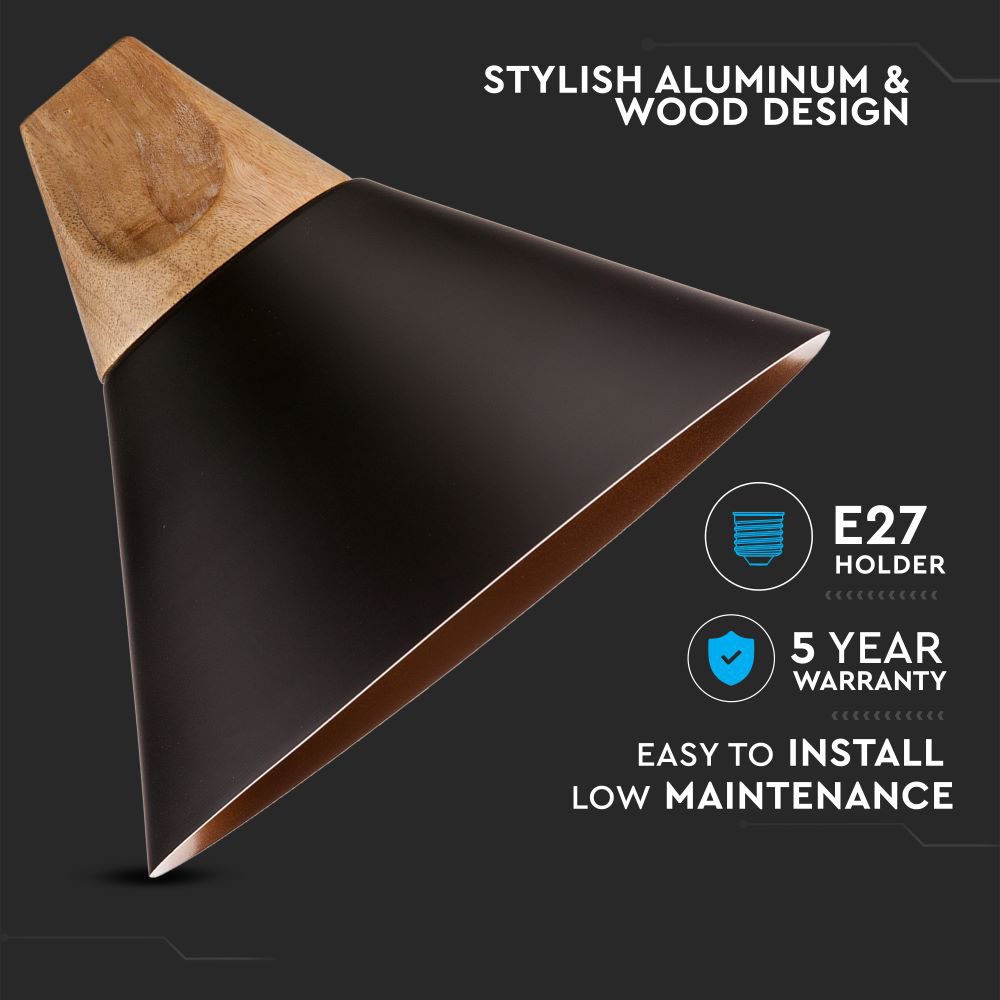 Lampadario con Portalampada Alluminio Nero chiaro