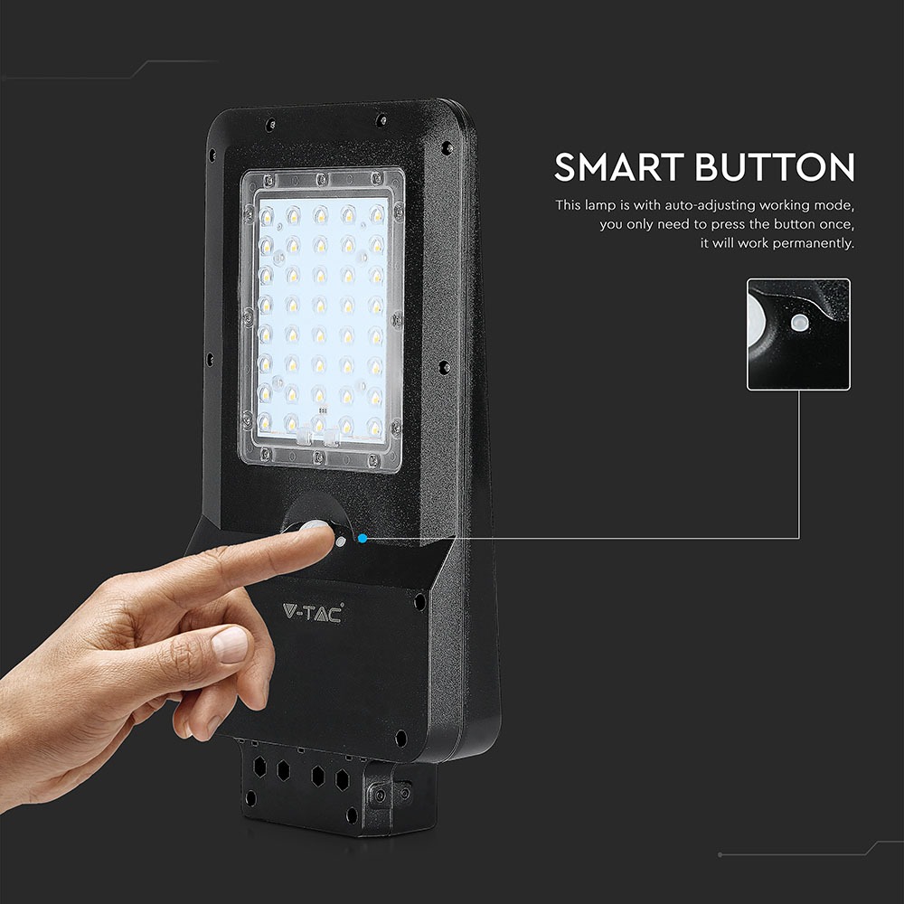 15W LED Lampada Solare Corpo Nero 4000K img 5