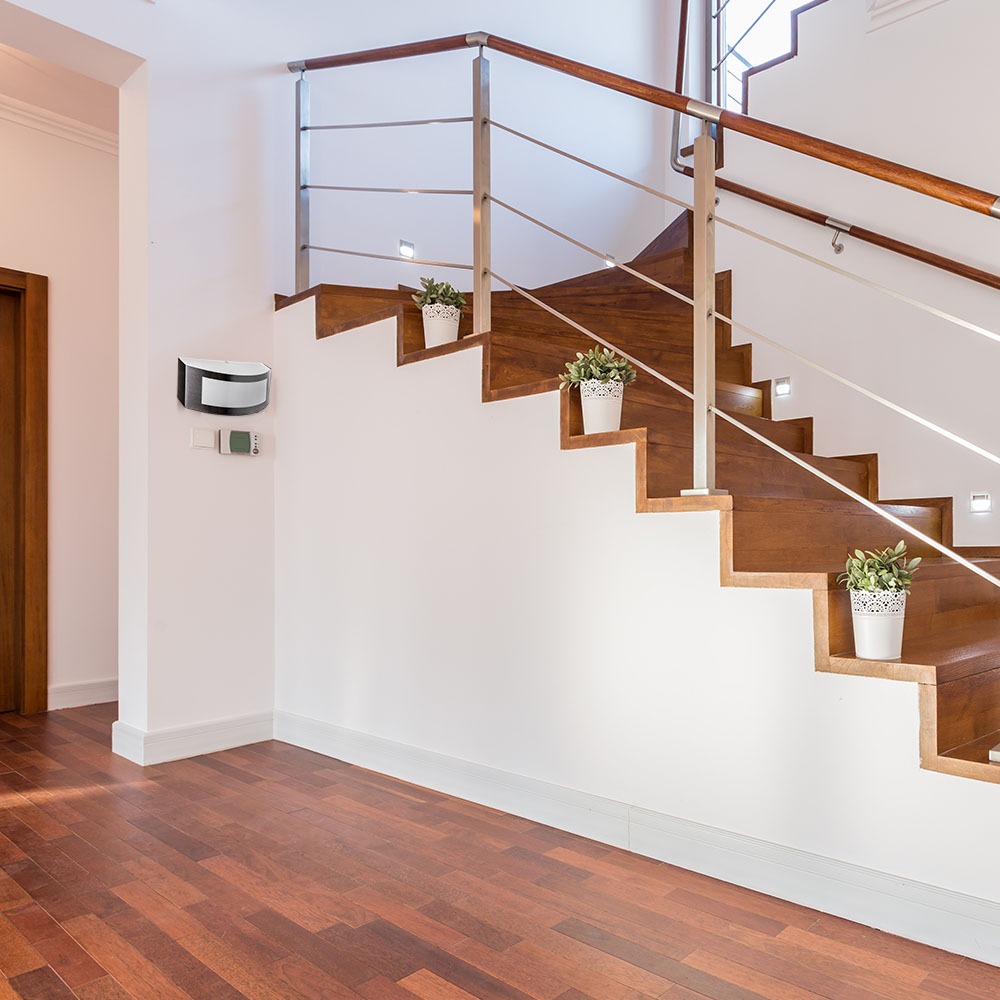 Portalampada da muro E27 con acciaio senza piombo