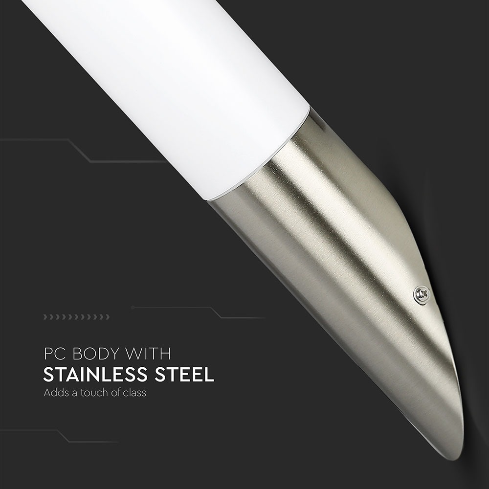 Applique corpo in acciaio inox angolo diagonale img 1