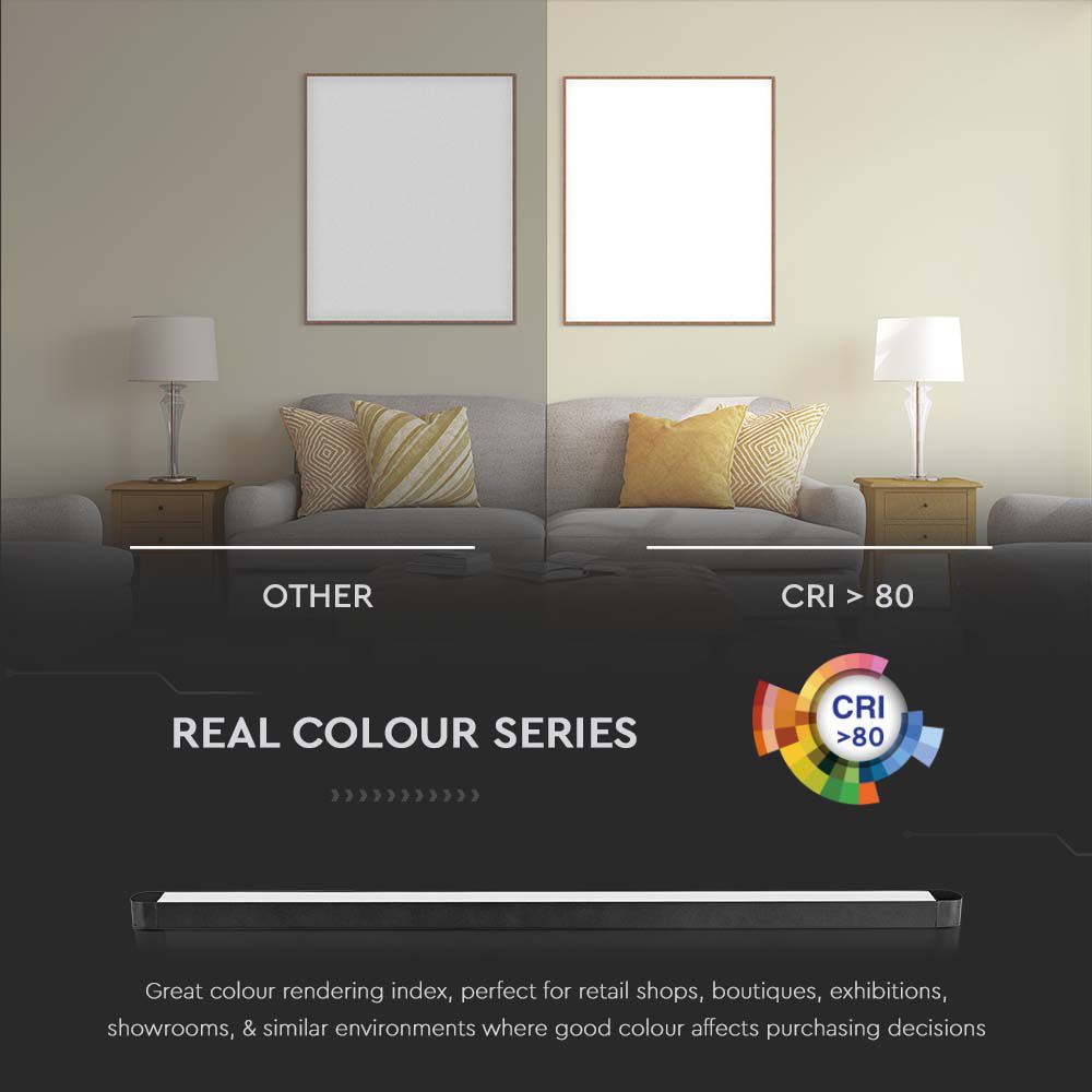 22W LED Slim Magnetic Track Light Flood Light 4000K Black Body img 2