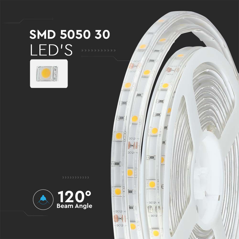 LED Strip SMD5050 30 LEDs 4000K IP65 img 1