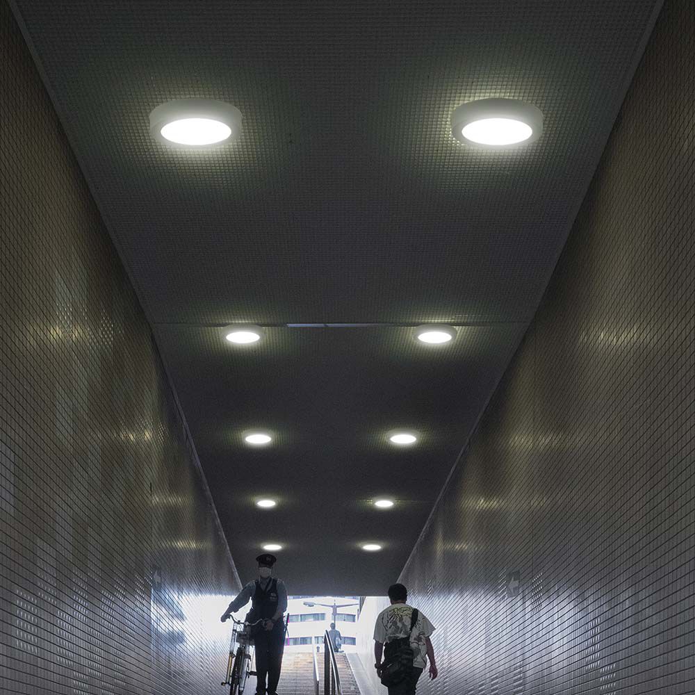 24W LED SAMSUNG CHIP Backlit Panel Surface Mounted Round 3000K