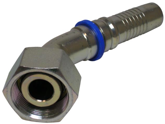 Interlock Metr. fem. o-ring 45°