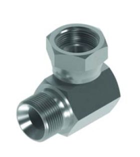 Elbow 90° Male BSPP x Female JIC