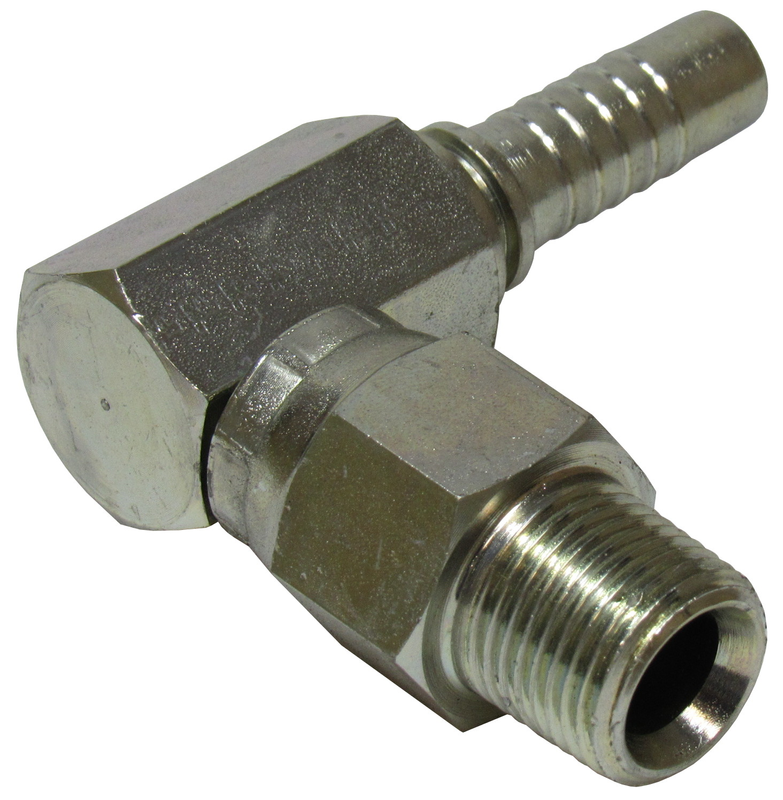 90° male NPT swivel