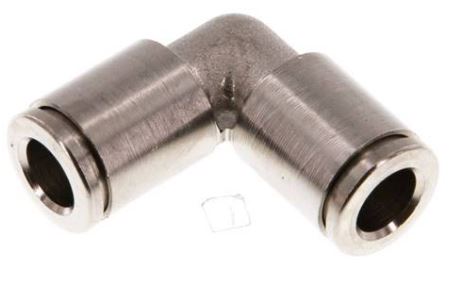 Push-In Coupling Brass-Plated Brass 90° 3X