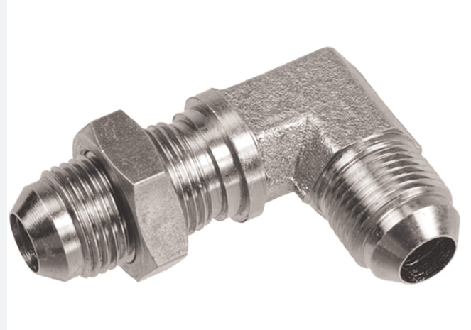 Elbow 90° Male JIC x Male JIC bulkhead