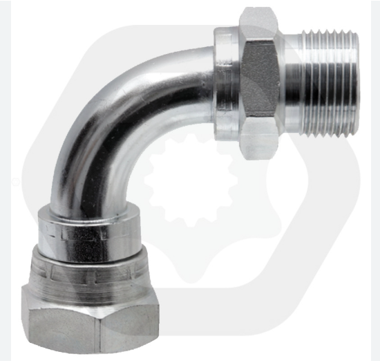 Elbow 90° Male BSPP x Female BSPP long